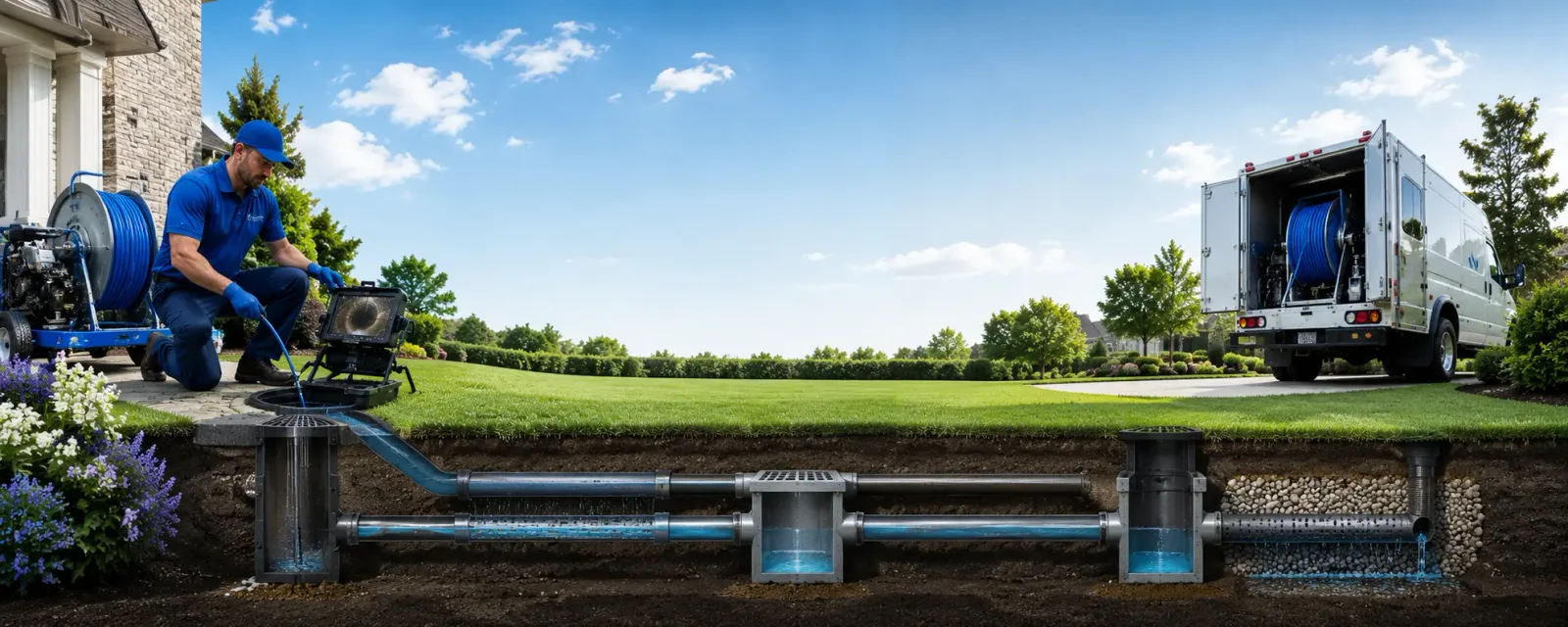 Outdoor drain cleaning information for Rockwood, ME